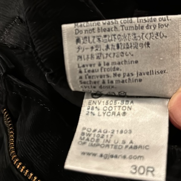 AG 🎉host pick🎉🎈the Moto Stevie Ankle mid rise slim straight corduroy pants - Picture 7 of 14